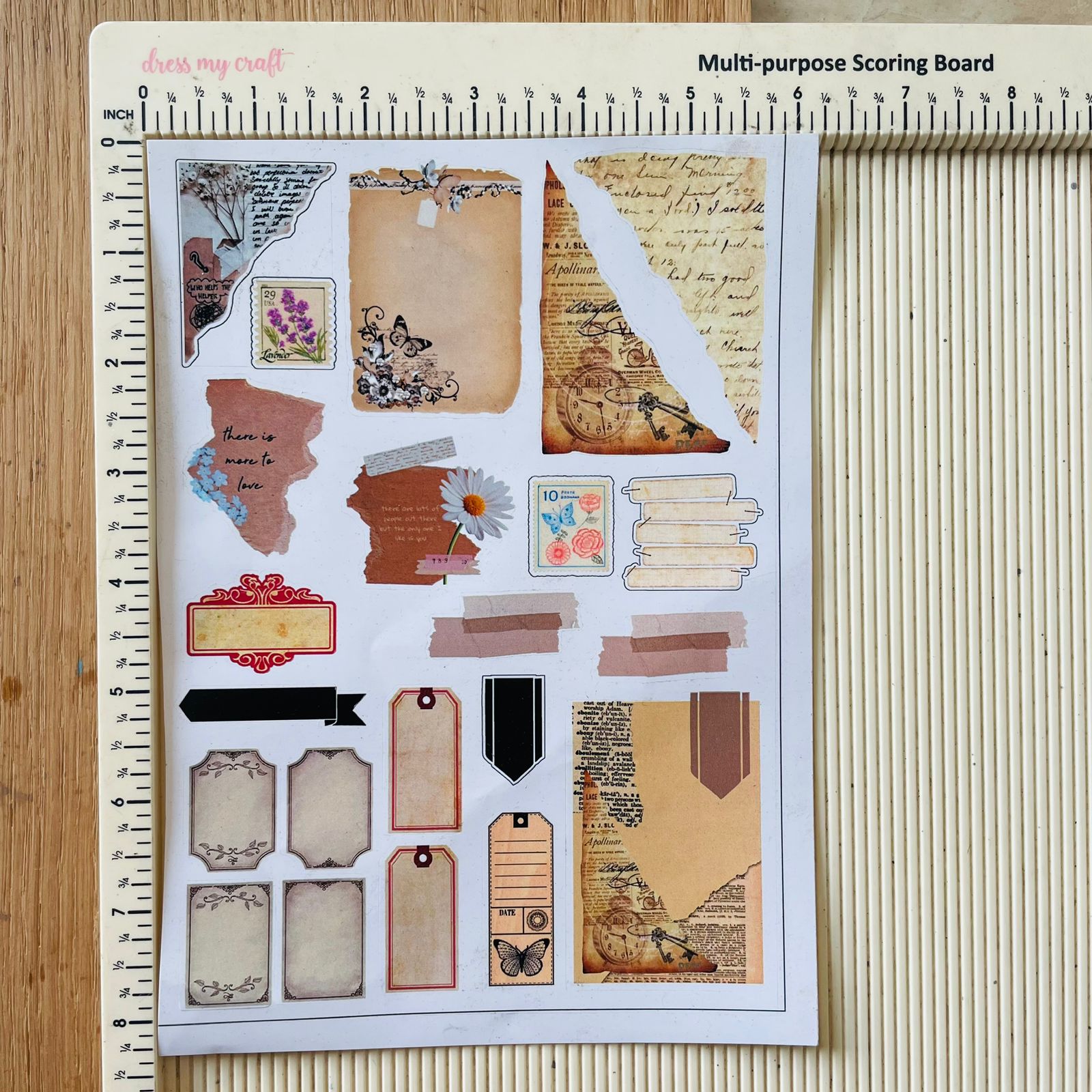Vintage Sticker Sheet- B