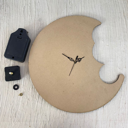 MDF Moon Clock Set