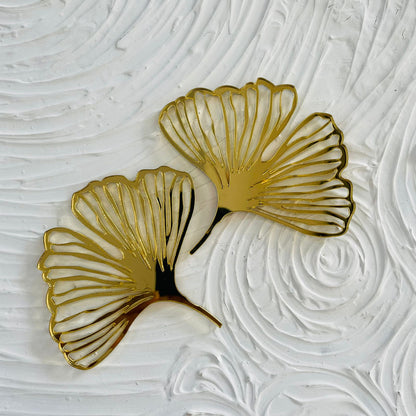 Acrylic Ginkgo Leafs (2 pcs)