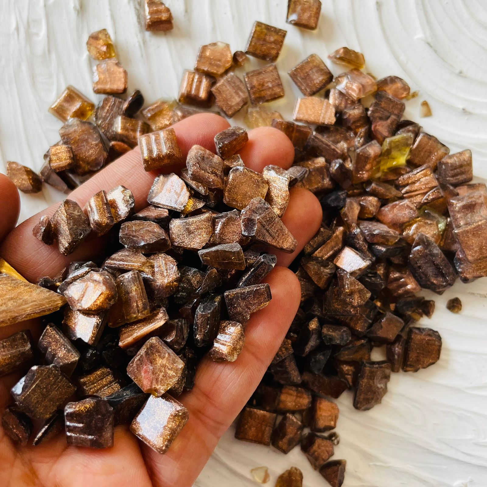 Brown Glitter Crystal