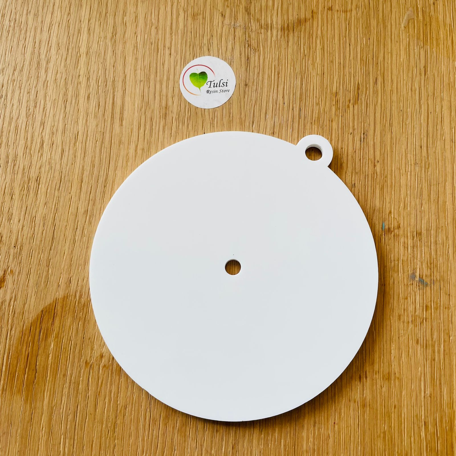 White Acrylic Clock Hanging Bases – Tulsi Resin Store