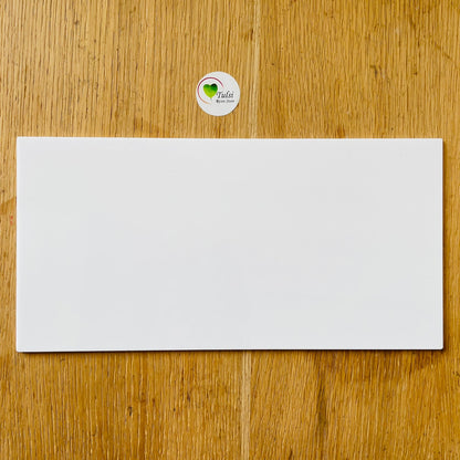 White Acrylic Plain Nameplate Base 1 | Tulsi Resin