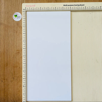 White Acrylic Plain Nameplate Base 2 | Tulsi Resin