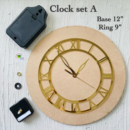 Clock Set With Roman Ring A