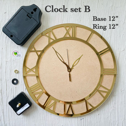 Clock Set With Roman Ring B