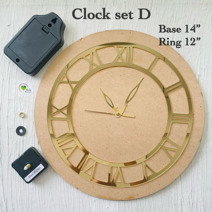 Clock Set With Roman Ring D