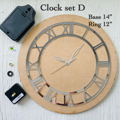 Clock Set With Roman Ring D