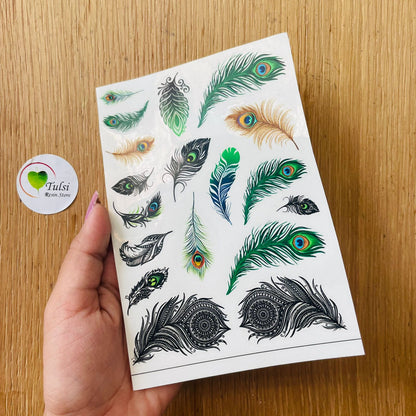 Colourful Feather Sticker Sheet