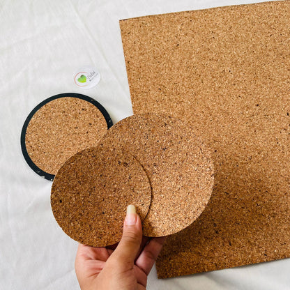 3.5" Round Cut Cork Sheet