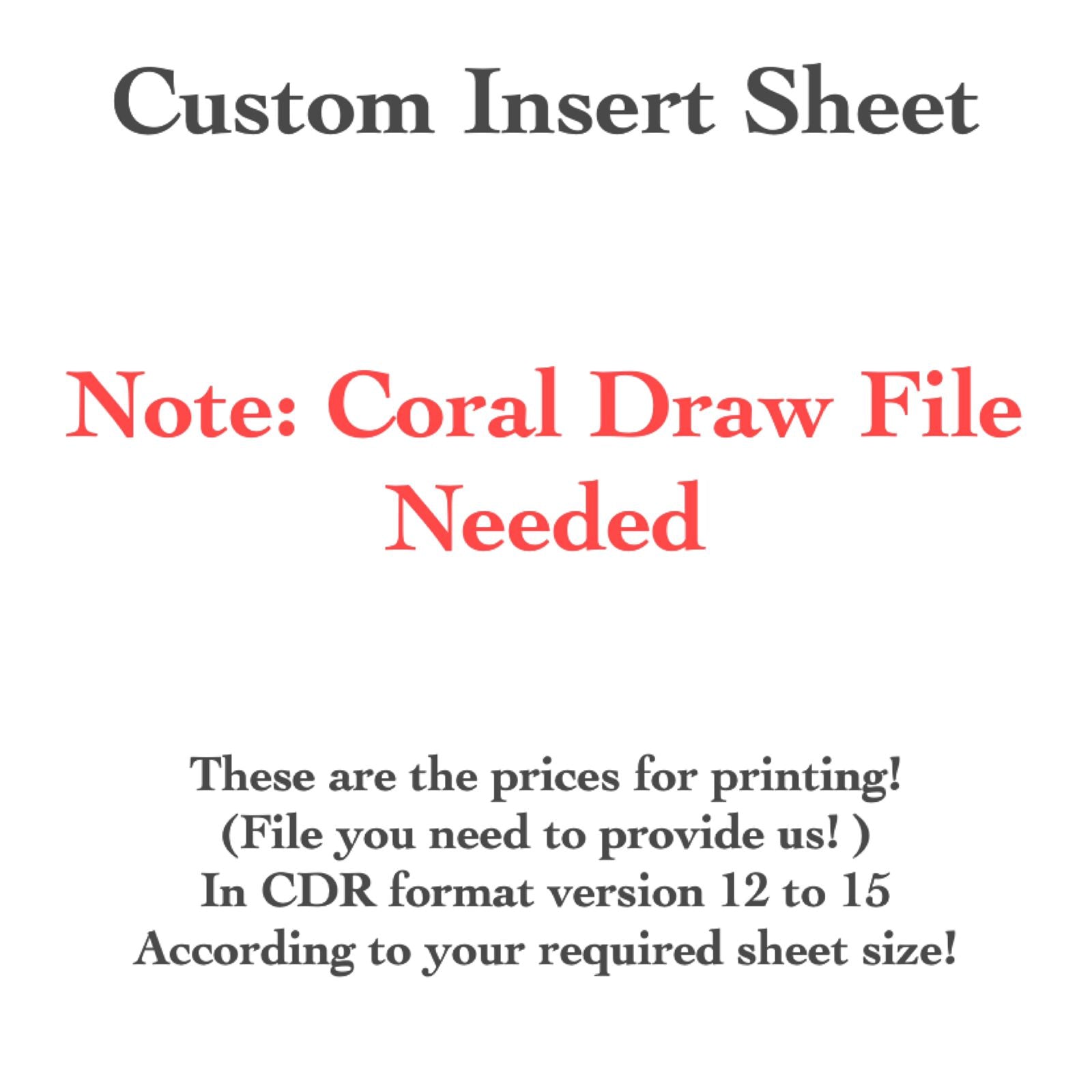 Insert Sheet - Custom