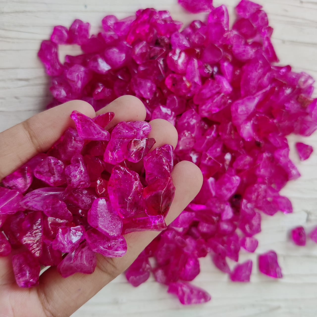 Pink Dyed Crystal